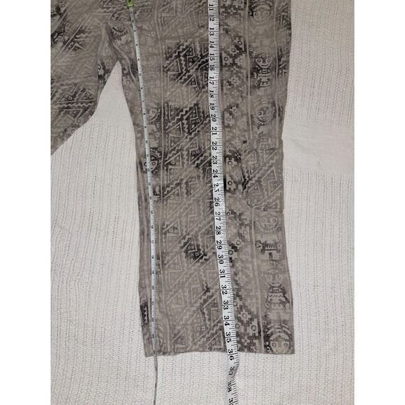 Chico’s Women's Linen Pants Sz 1.5 (8/10) Tribal Aztec Boho African Print - Picture 3 of 5